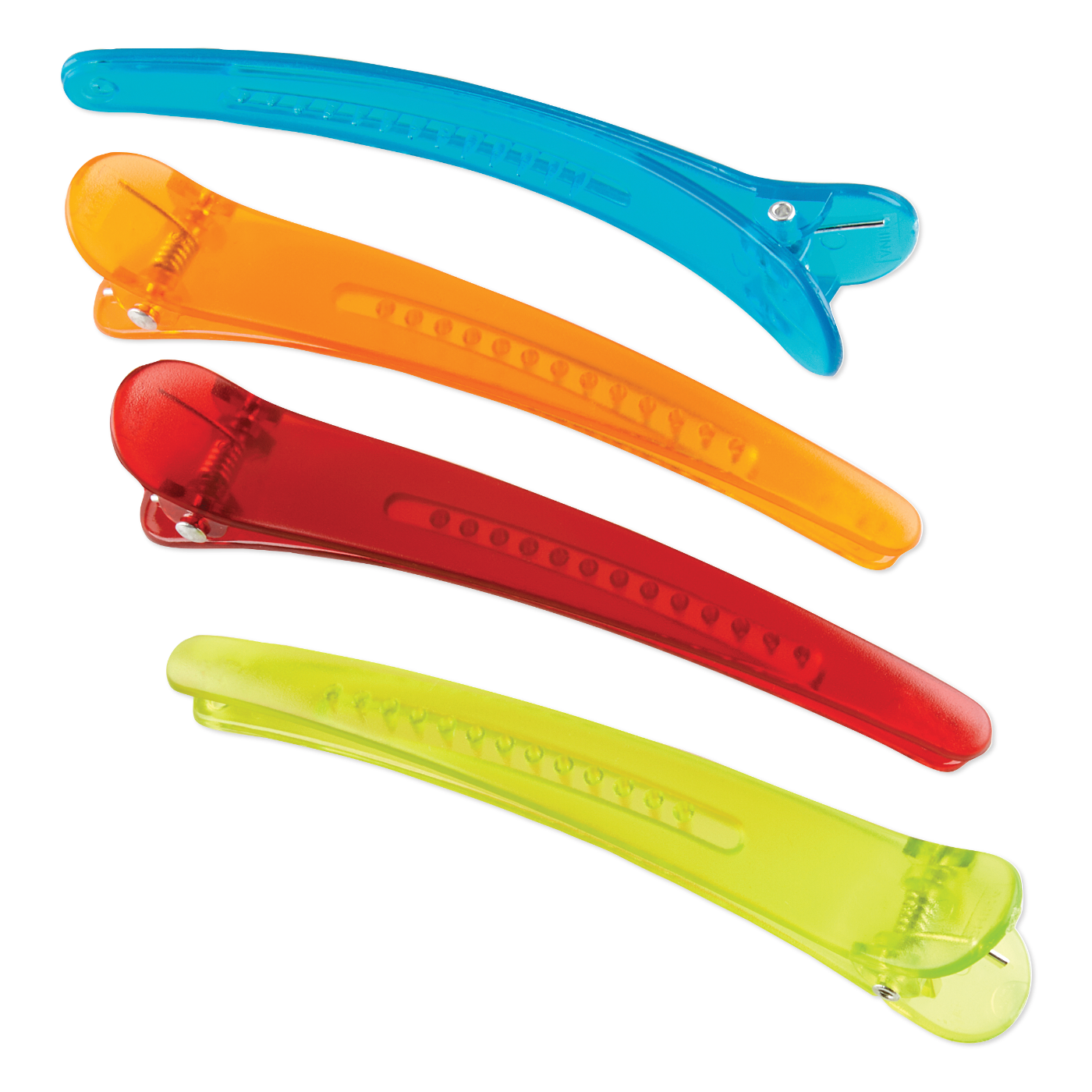Latina Jumbo Translucent Duck Bill Clips 4 Per Bag #LAT-318