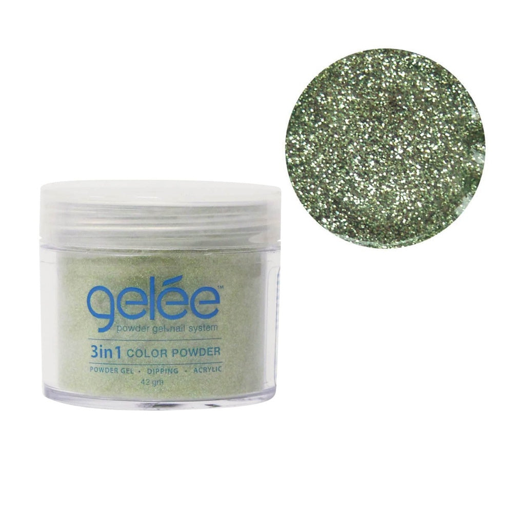 Lechat Gelee 3 in 1 Acrylic Dip Powder Olive Gem 42g GCP63