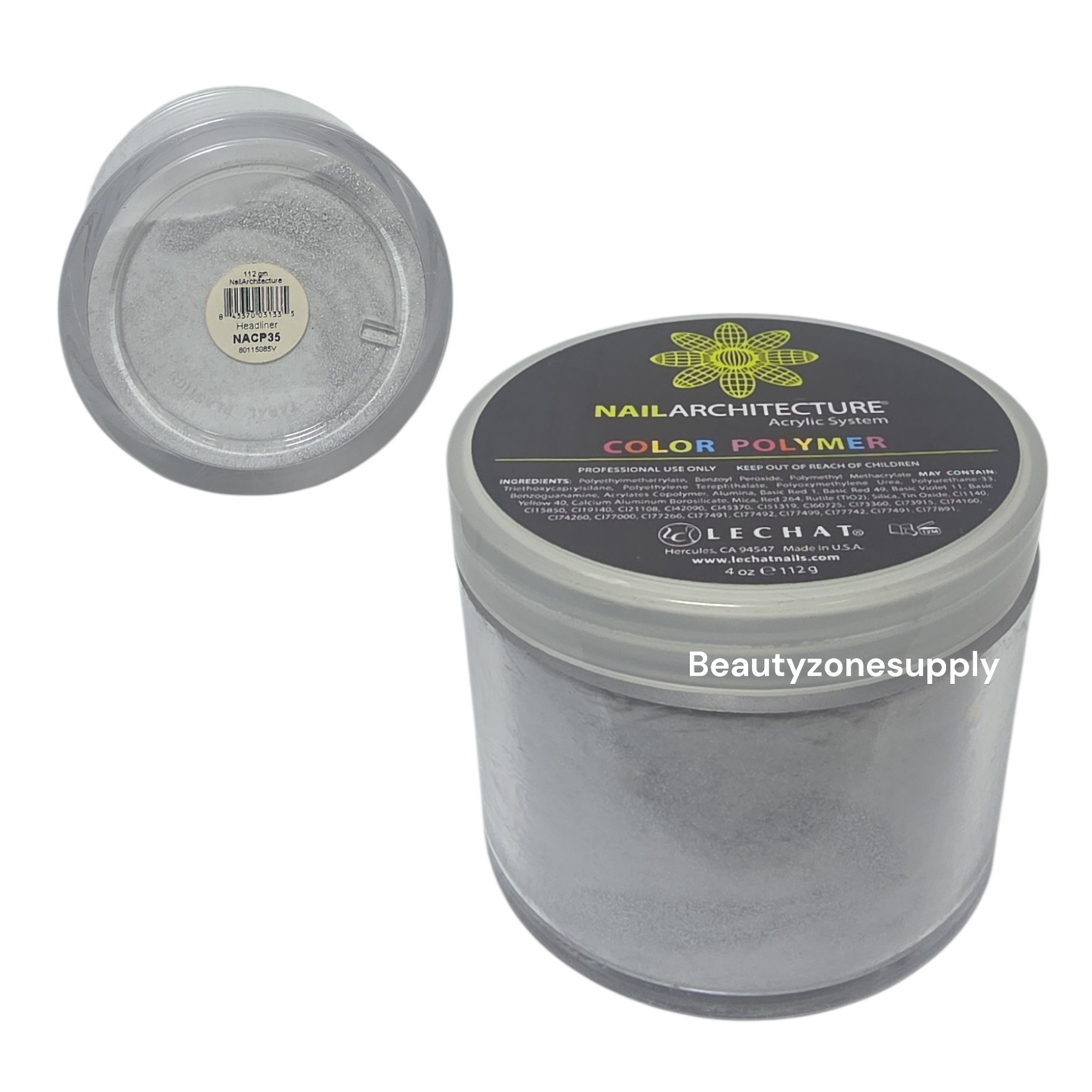 Lechat Nail Architecture Color Polymer Headliner 4 oz NACP35 - BeautyzoneNailSupply