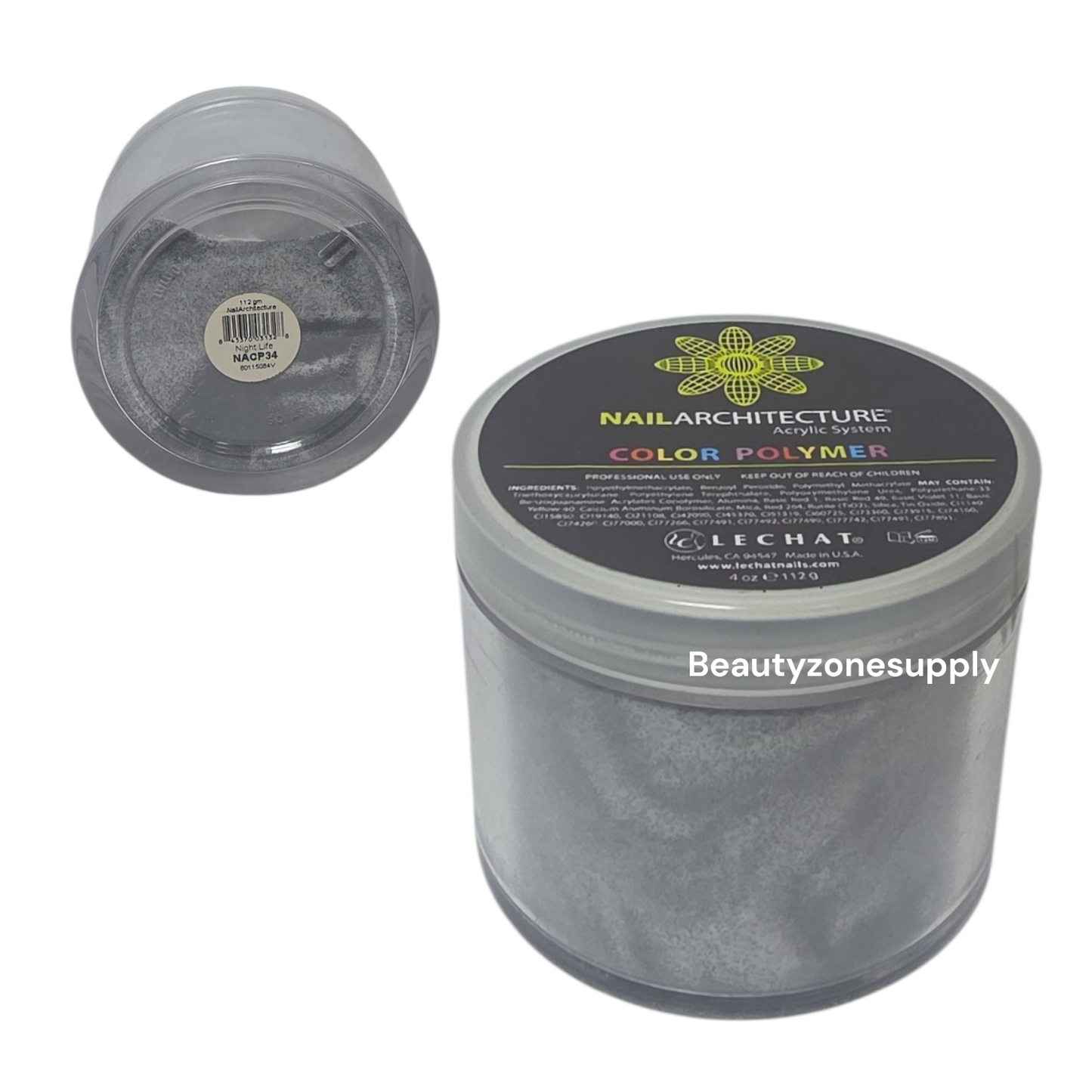 Lechat Nail Architecture Color Polymer Night Life 4 oz NACP34 - BeautyzoneNailSupply