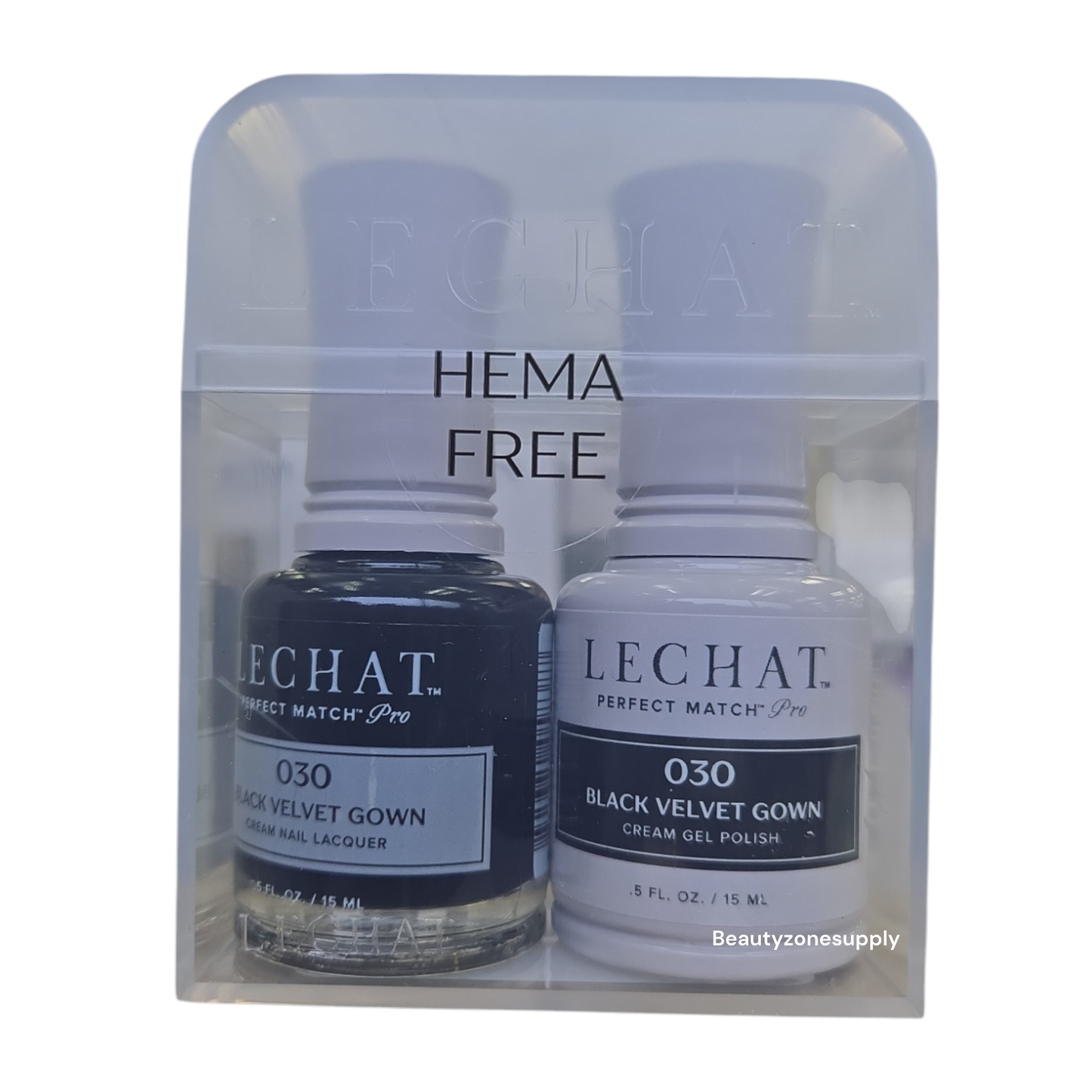 Lechat Perfect match Pro Gel & Lacquer HEMA free Black Velvet Gown PROD030