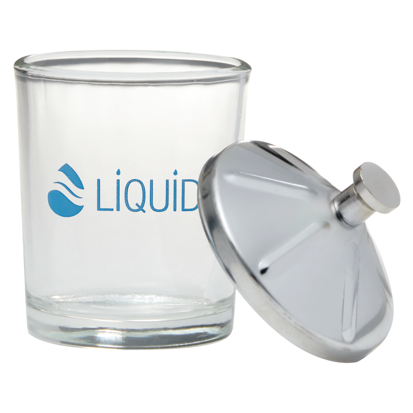 Liquid Glass Jar with Stainless Steel Lid, 75 mL DL-C602