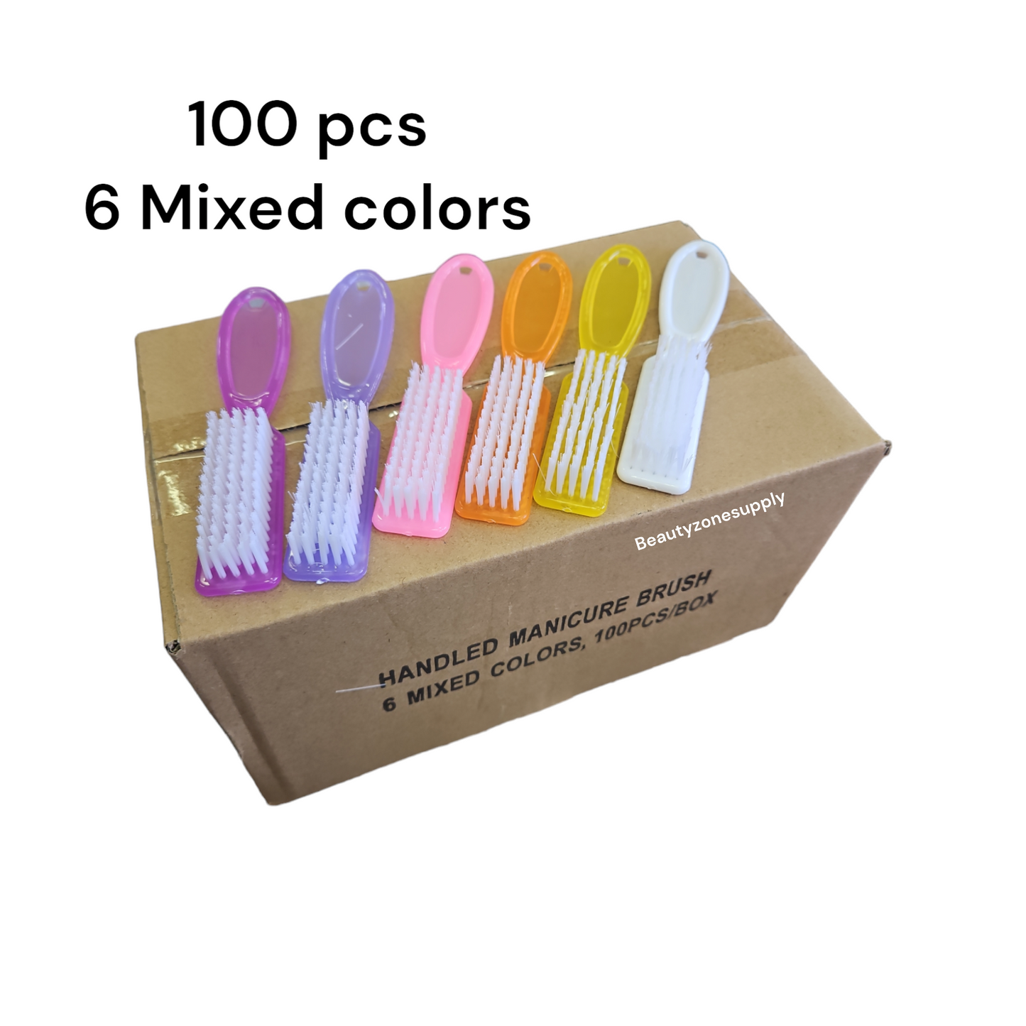 Manicure color brush Hard Brush box 100 pc