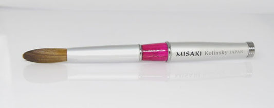 Misaki Nail Brush Kolinsky Silver Handle Japan #12