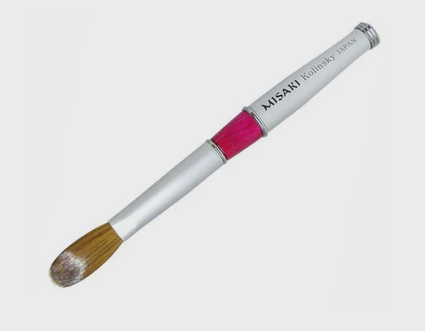 Misaki Nail Brush Kolinsky Silver Handle Japan #16