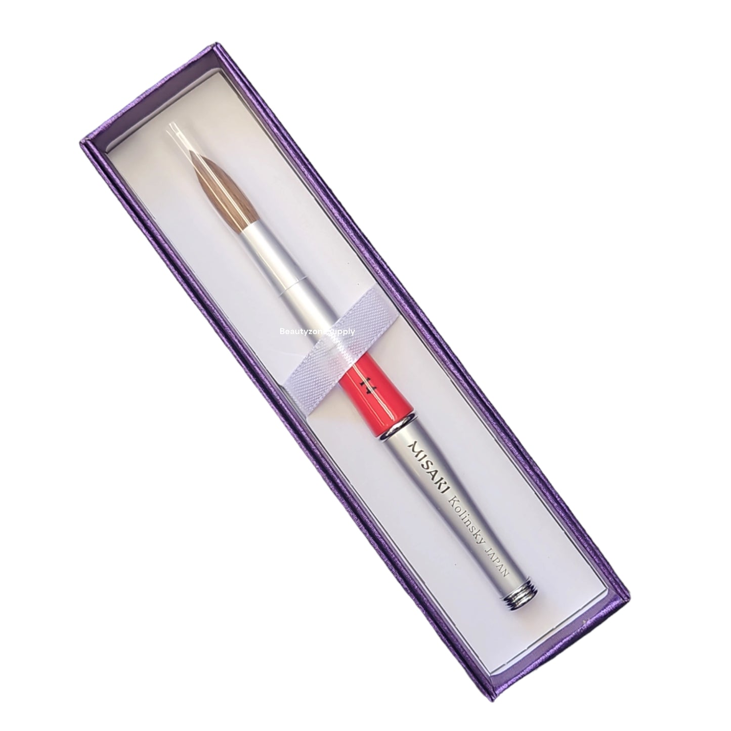 Misaki Nail Brush Kolinsky Silver Handle Japan #14