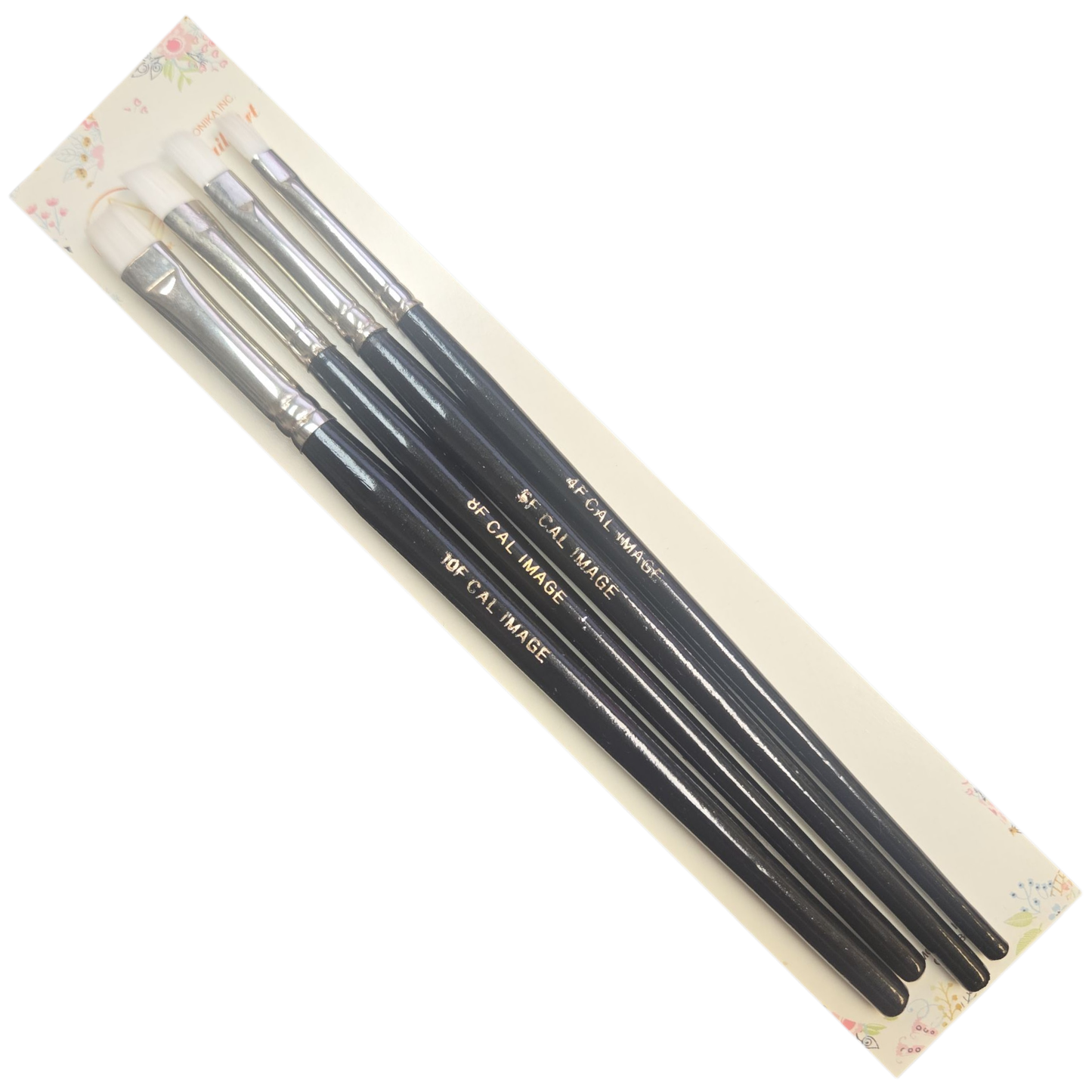 Monika Cal image Nail Gel Brush White Set 4 pcs