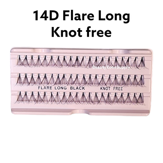 Monika Eyelash Individuals Knot-Free Box 50 Pack - 14D Long