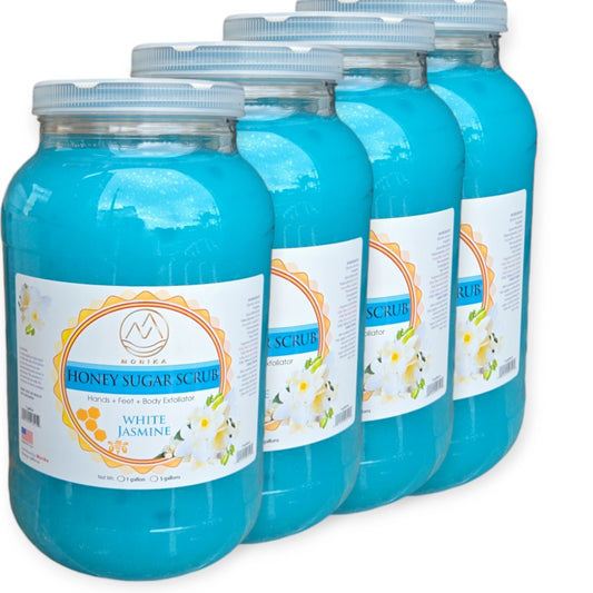 Monika Honey Sugar Scrub White Jasmine Case 4 Gallon