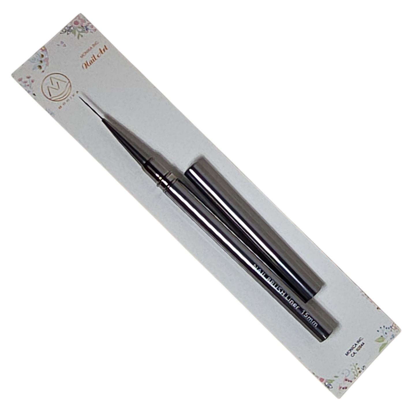 Monika Detail Nail Art Brush Liner Metallic handle