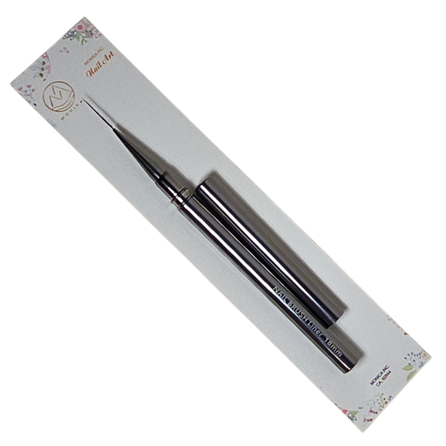 Monika Detail Nail Art Brush Liner Metallic handle