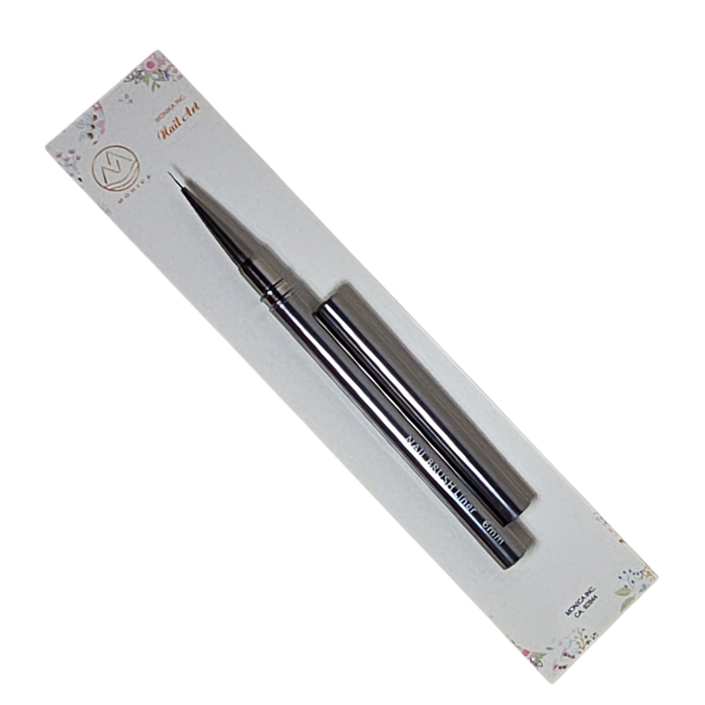 Monika Detail Nail Art Brush Liner Metallic handle