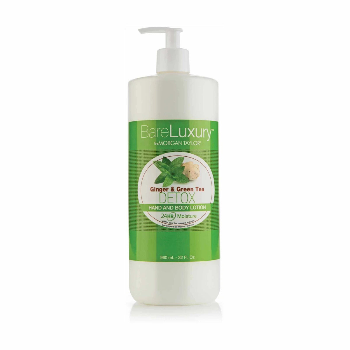 Morgan Taylor Bare Luxury Lotion Detox Ginger Green Tea 946mL-32 Fl Oz-3610903