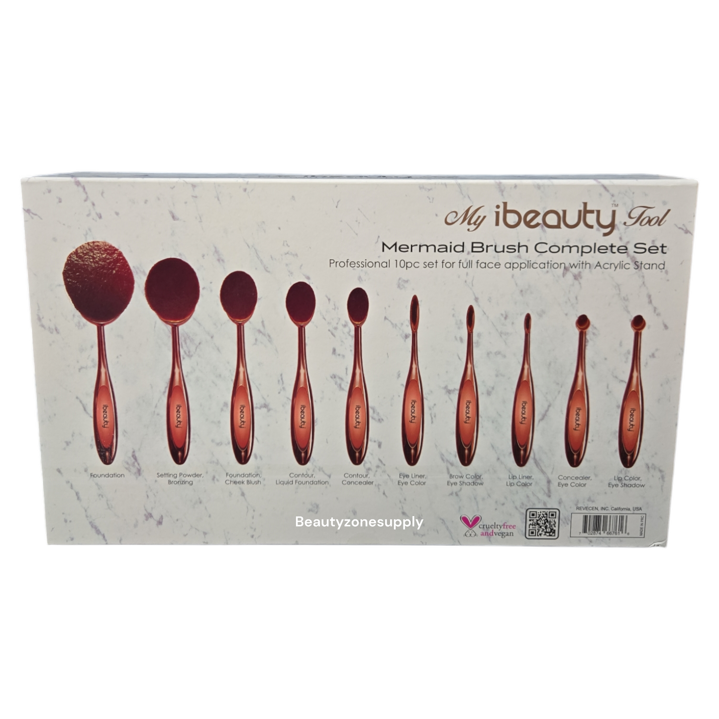 My iBeauty Tool Mermaid Brush Complete Set 10pcs