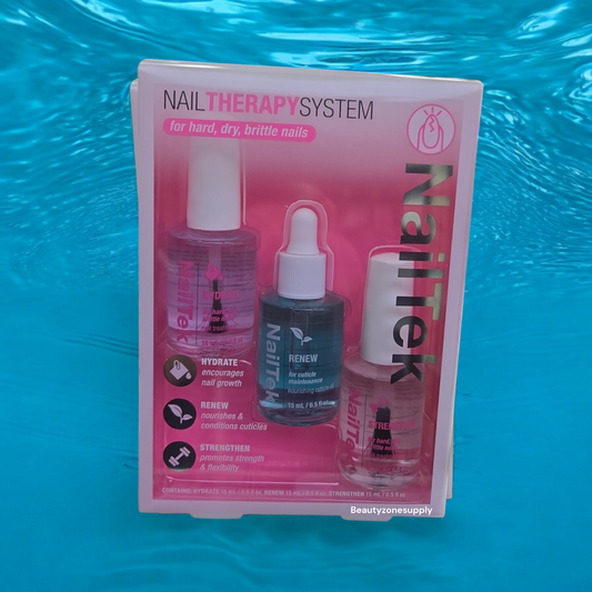 Nail Tek Nail Therapy Kit- For Hard, Brittle Nails- Formula 3 Hydrate, Strengthen, Renew-Cuticle Oil #37808