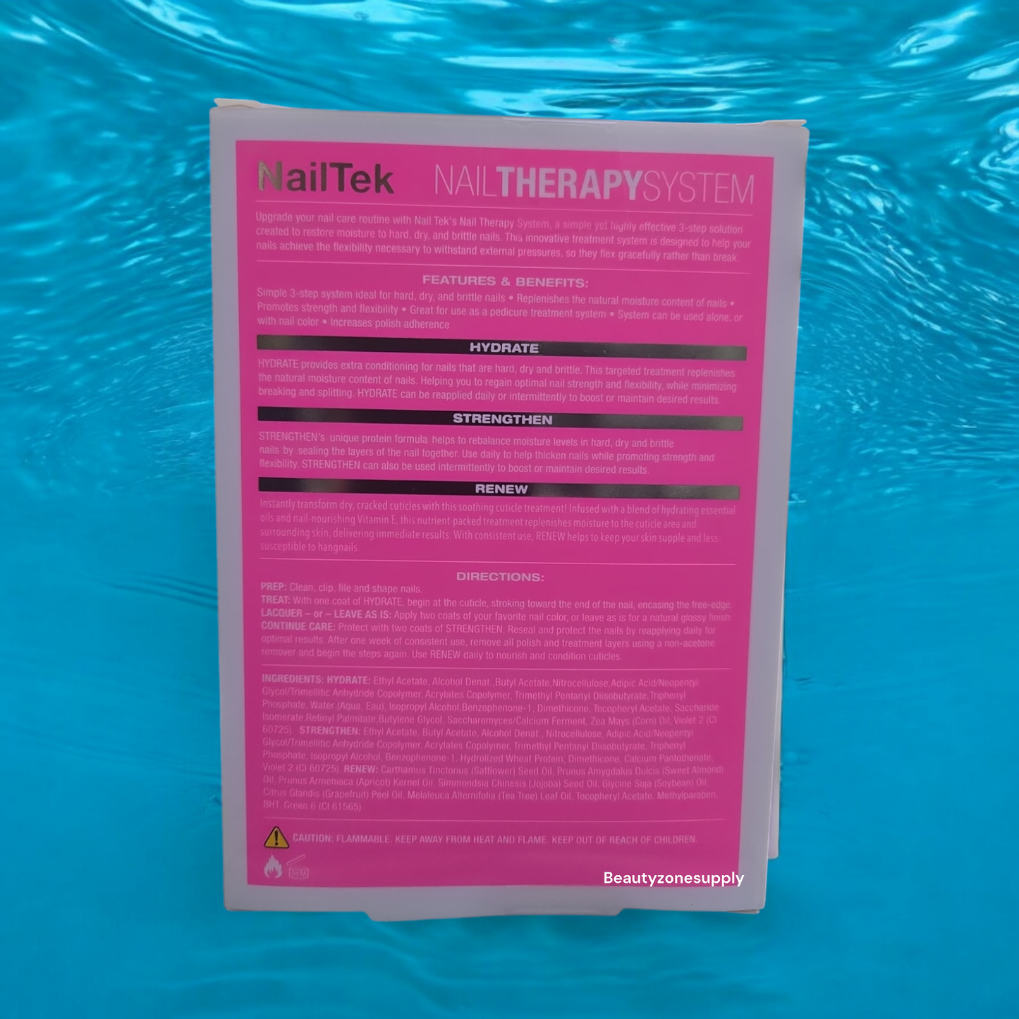 Nail Tek Nail Therapy Kit- For Hard, Brittle Nails- Formula 3 Hydrate, Strengthen, Renew-Cuticle Oil #37808