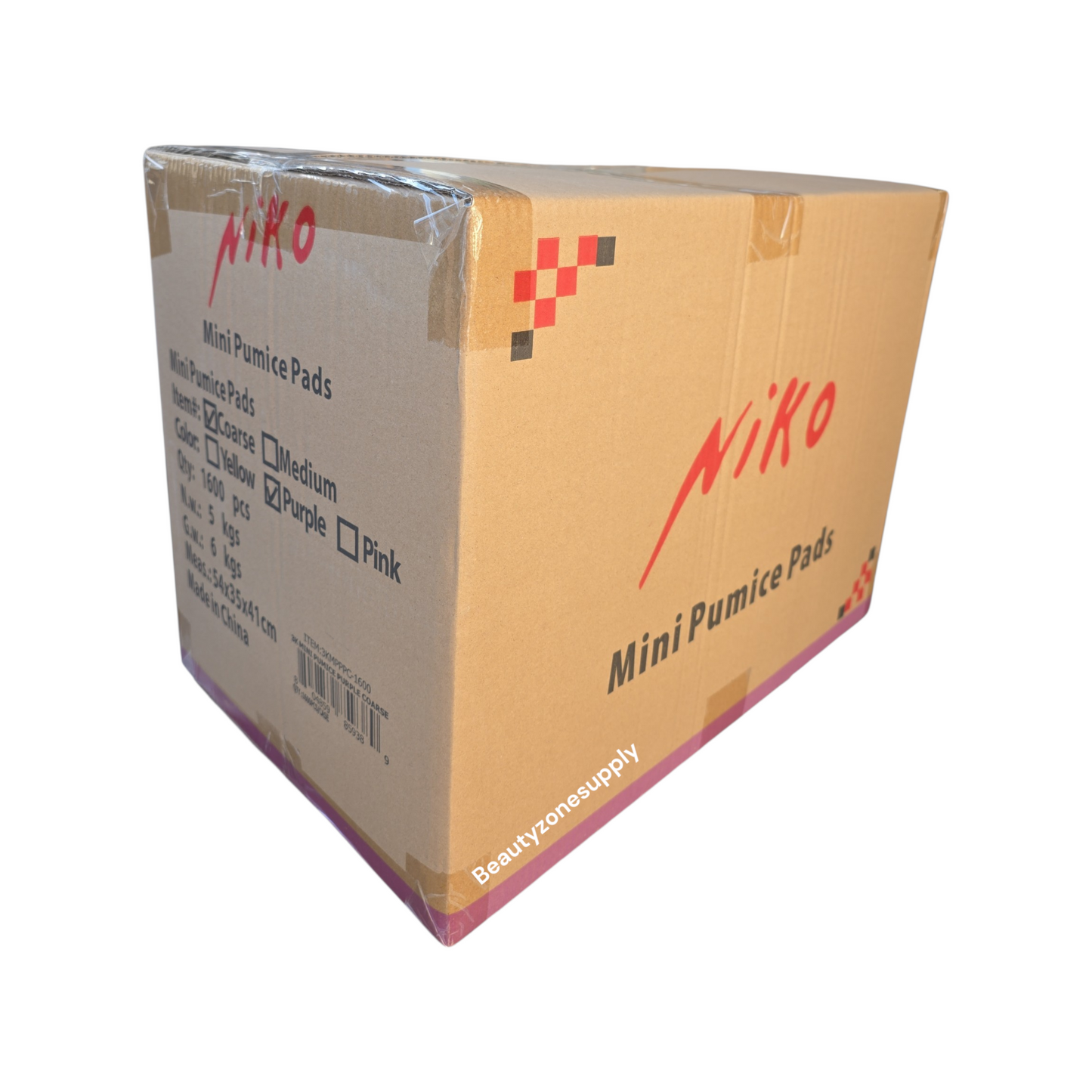 Niko Mini Pumice Purple Box Case 1600 pcs # 3KMPPC