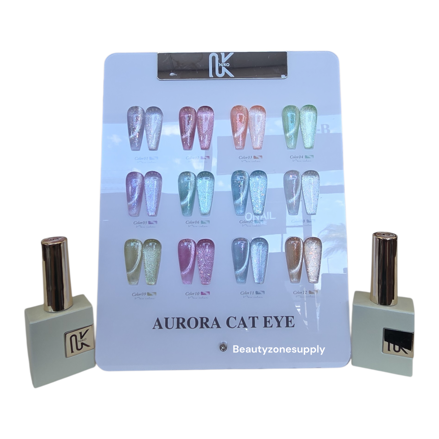 Niko Gel Color Aurora Cat eye Set 12 Colors