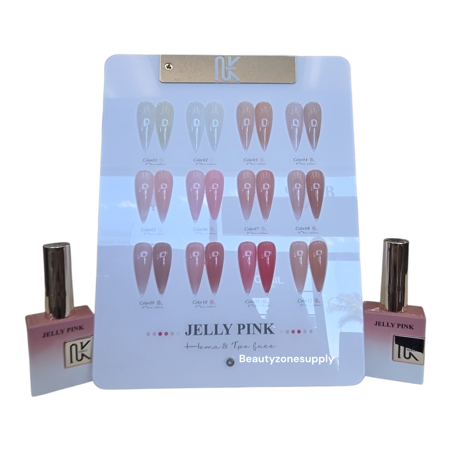 Niko Gel Color Jelly Pink Set 12 Colors