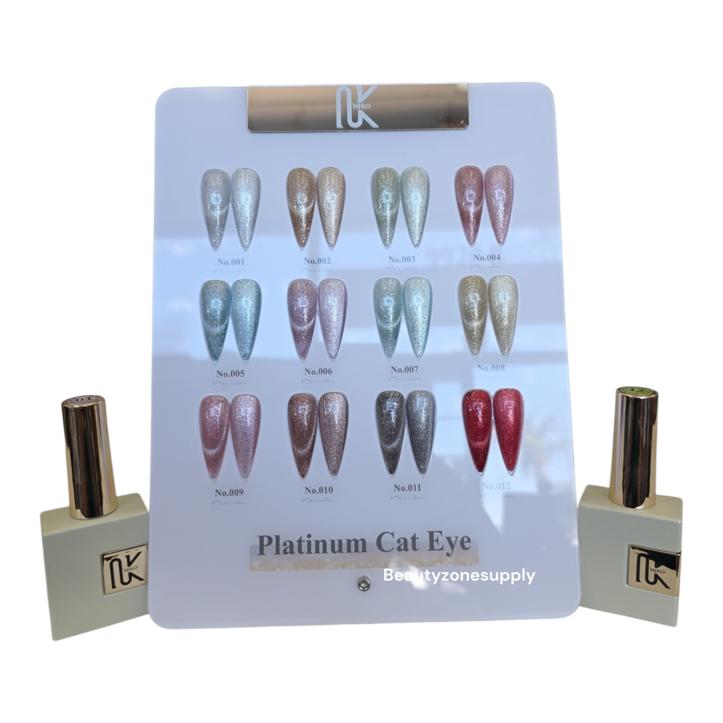 Niko Gel Color Platinum Cat eye Set 12 Colors