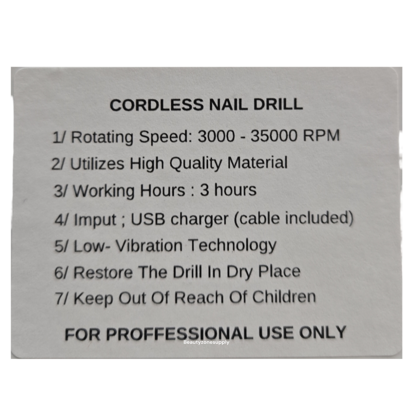 Niko Cordless Nail Drill File On the Go