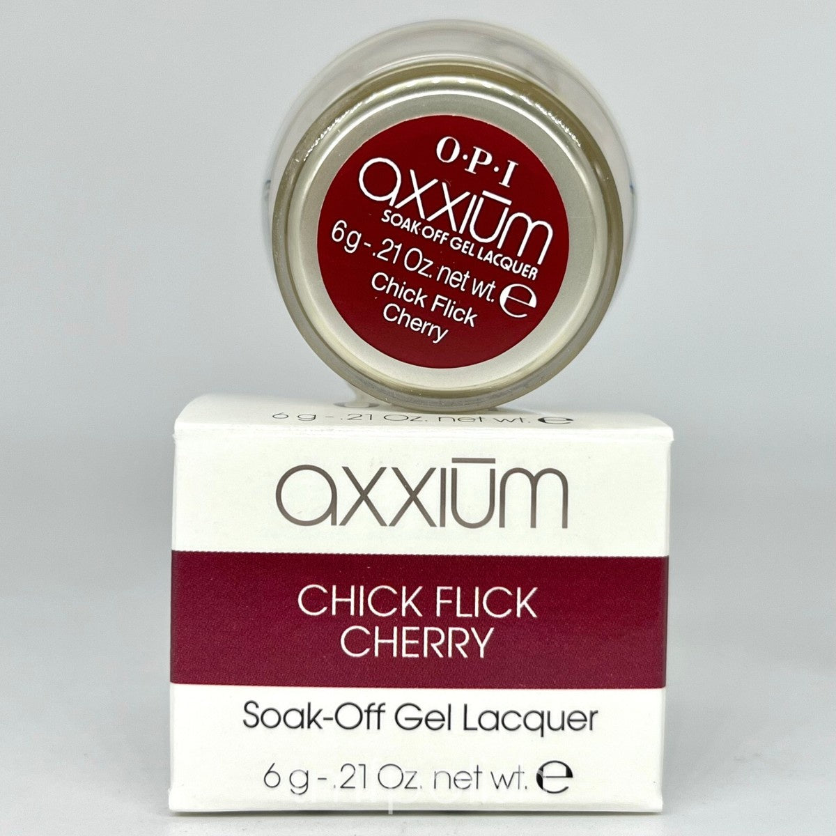 OPI Axxium Soak-Off Gel Chick Flick Cherry .21 oz