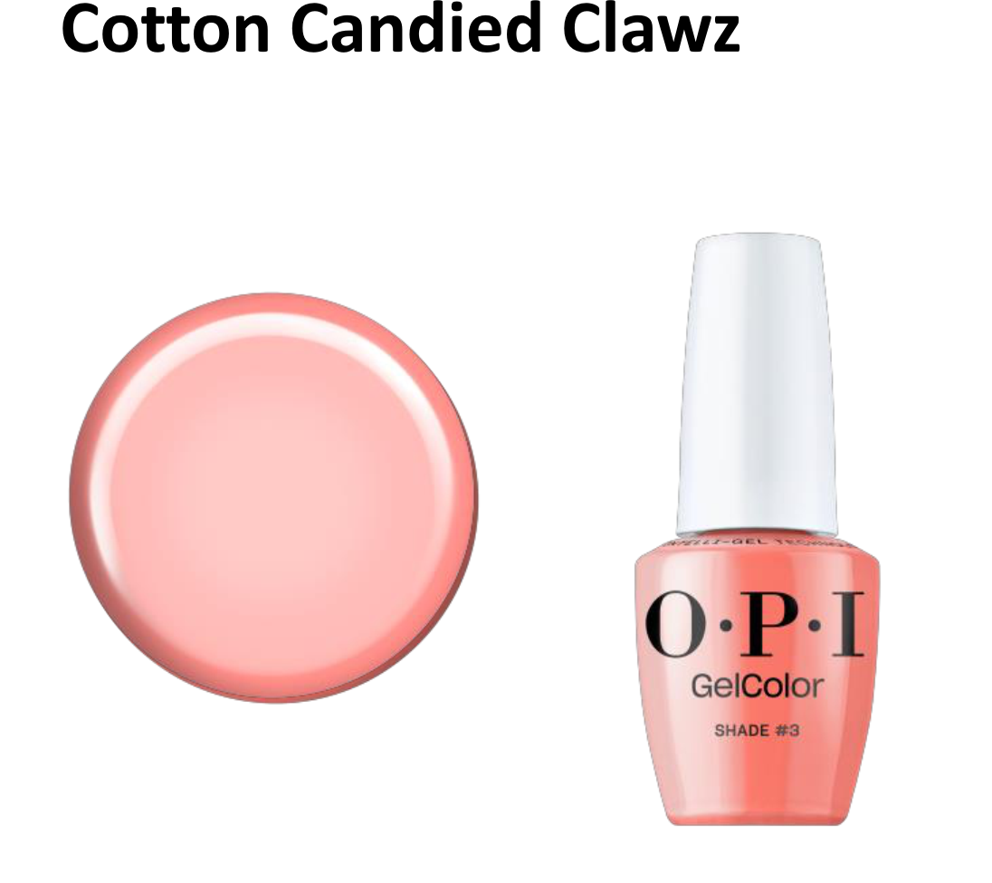 OPI GelColor Inteli-Gel Cotton Candied Clawz 0.5 oz #GCS051