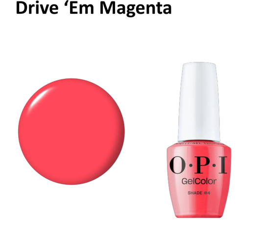 OPI GelColor Inteli-Gel Drive ‘Em Magenta 0.5 oz #GCS052