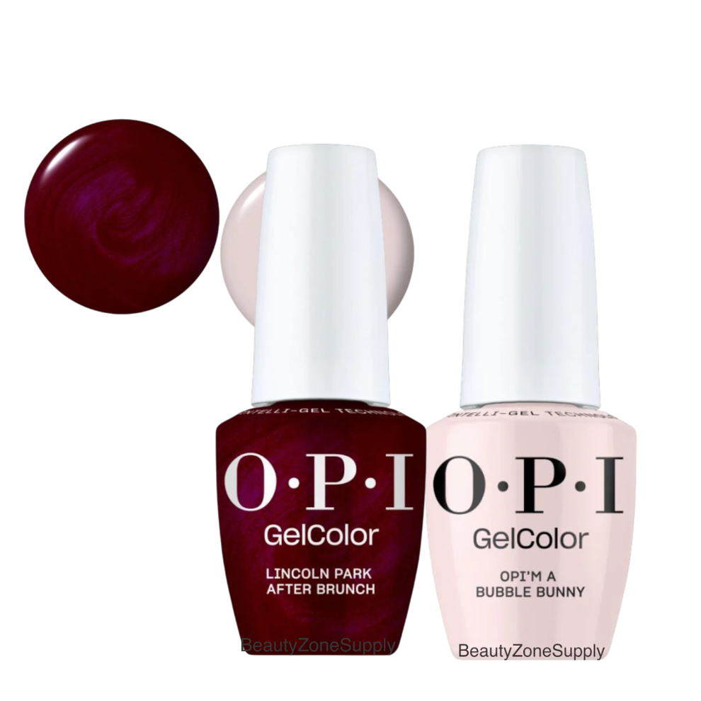 OPI GelColor Inteli-Gel Duo OPI'm a Bubble Bunny & Lincoln Park After Brunch Set 11 - BeautyzoneNailSupply