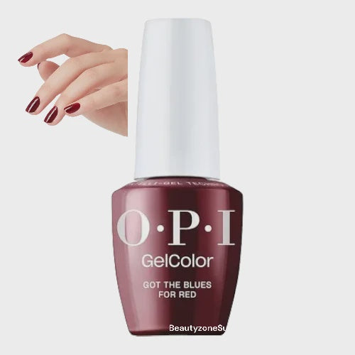 OPI GelColor Inteli-Gel Got the Blues for Red 0.5 oz #GCW52