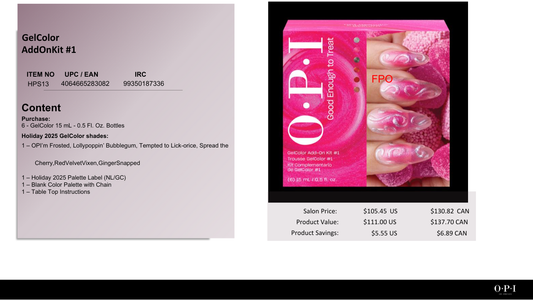 OPI GelColor Inteli-Gel holiday 2025 Gelcolor Add on Kit 1 #HPS13