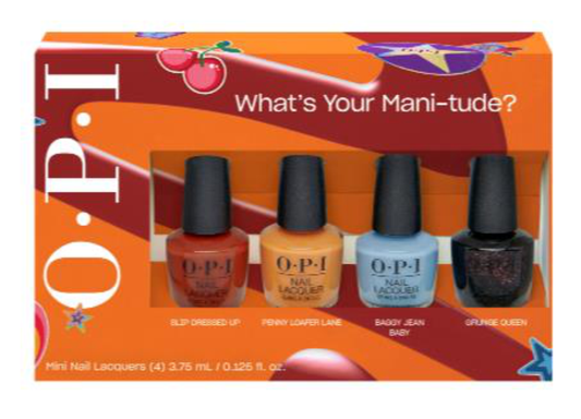 OPI Nail Lacquer 4PC Mini Pack What's Your Mani-tude? Collection Fall 2025 #DCF006
