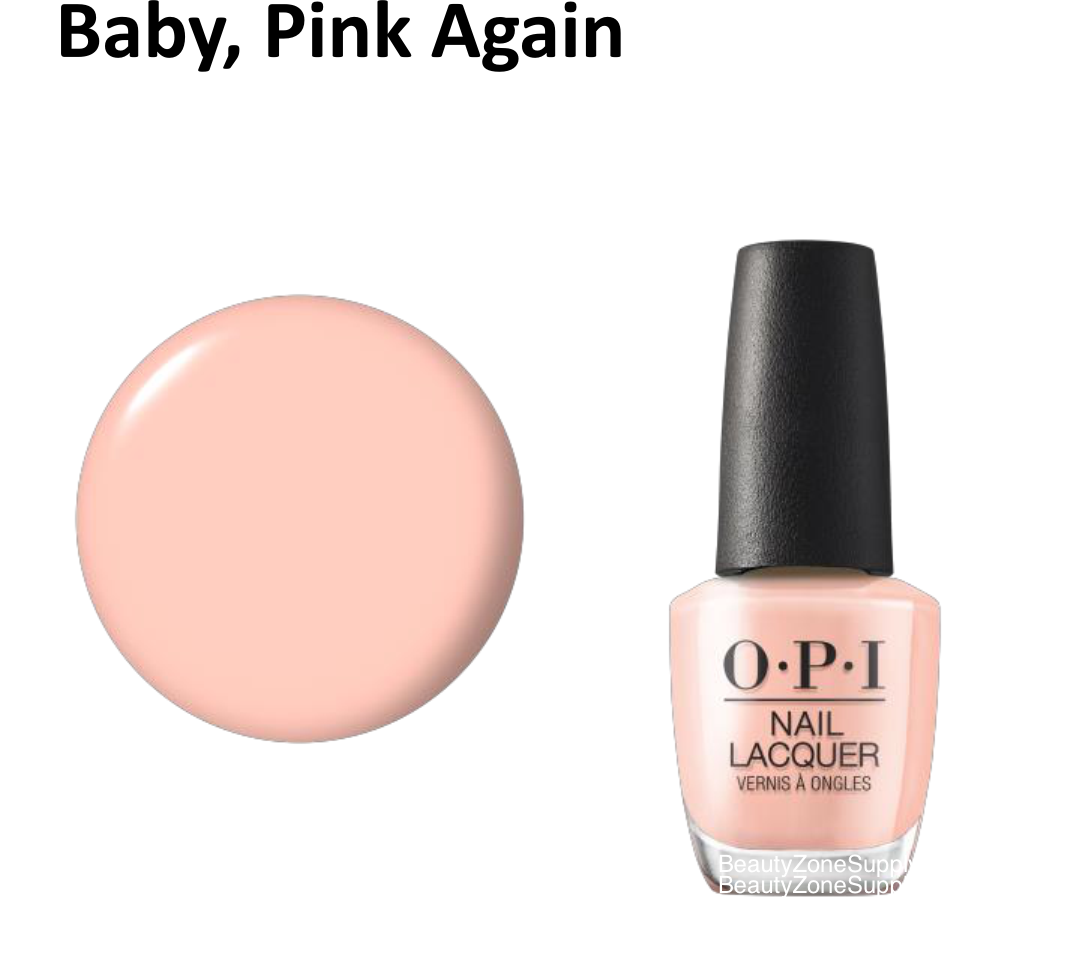 OPI Nail Lacquer Baby, Pink Again 0.5 oz #NLS050