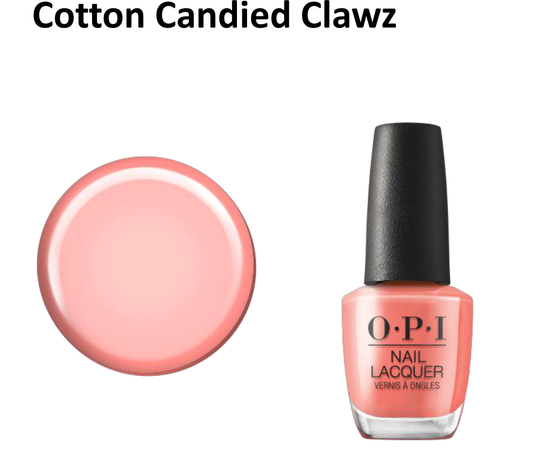 OPI Nail Lacquer Cotton Candied Clawz 0.5 oz #NLS051