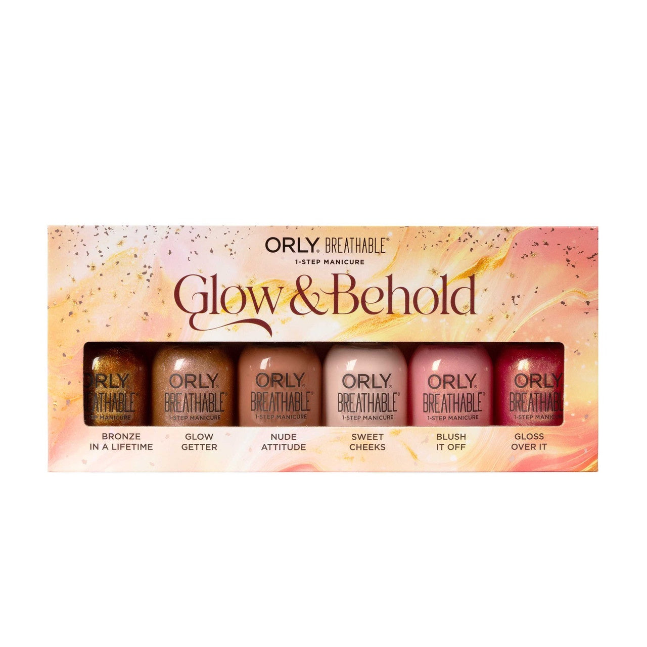 ORLY Breathable Nail Lacquer Glow & Behold Pack of 6 Bottles #2506024