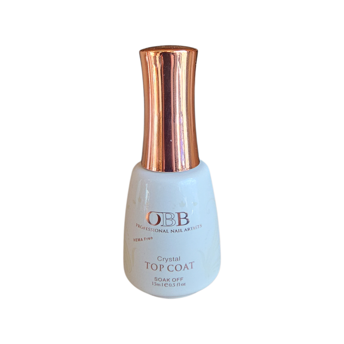 OBB Soak off Gel Crystal Top Coat Hema Free 15 mL 0.5 oz