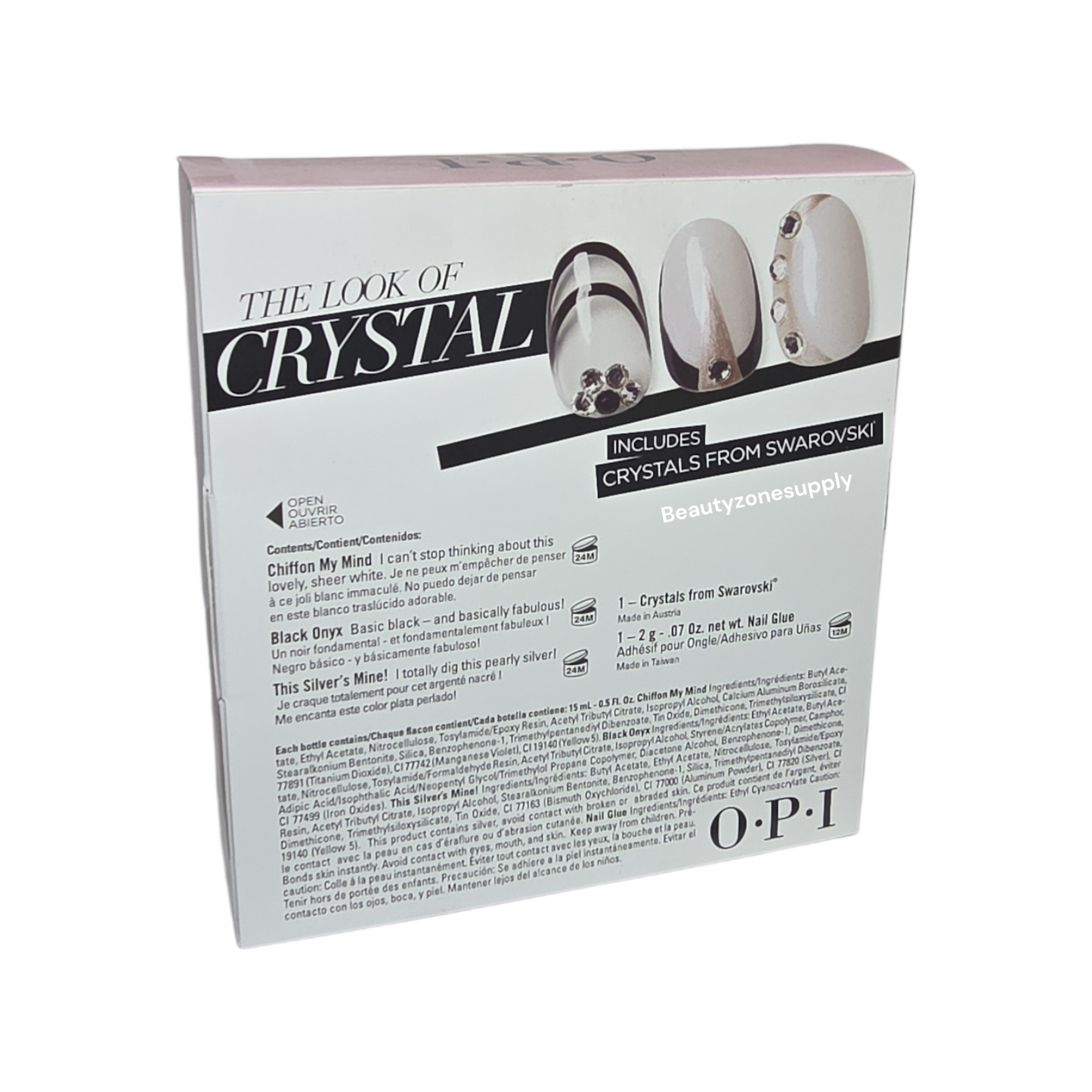 Opi Nail Lacquer Soft Shades Crystal set 3 bottles