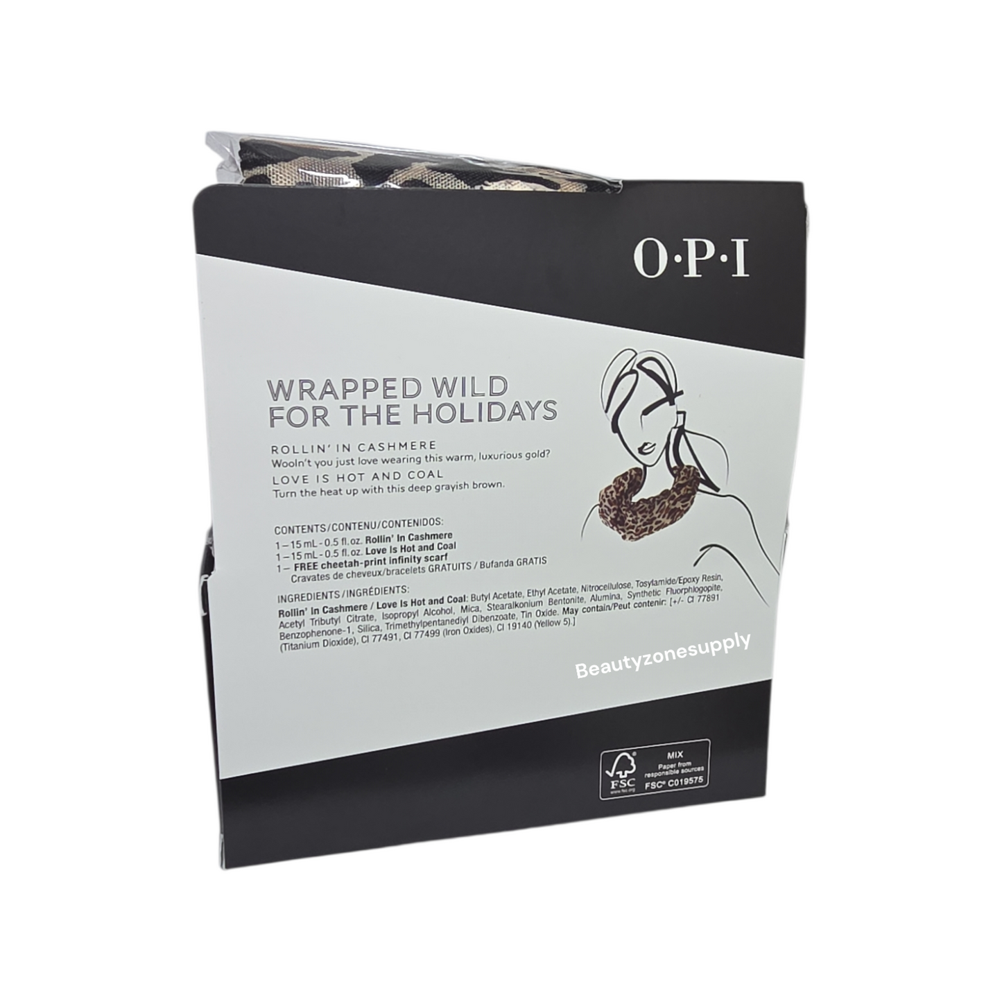 Opi Nail Lacquer Wrapped Wild For The Holidays set