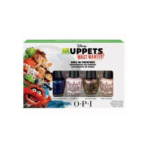 Opi nail lacquer mini Disney Muppets Most Wanted 4 bottles