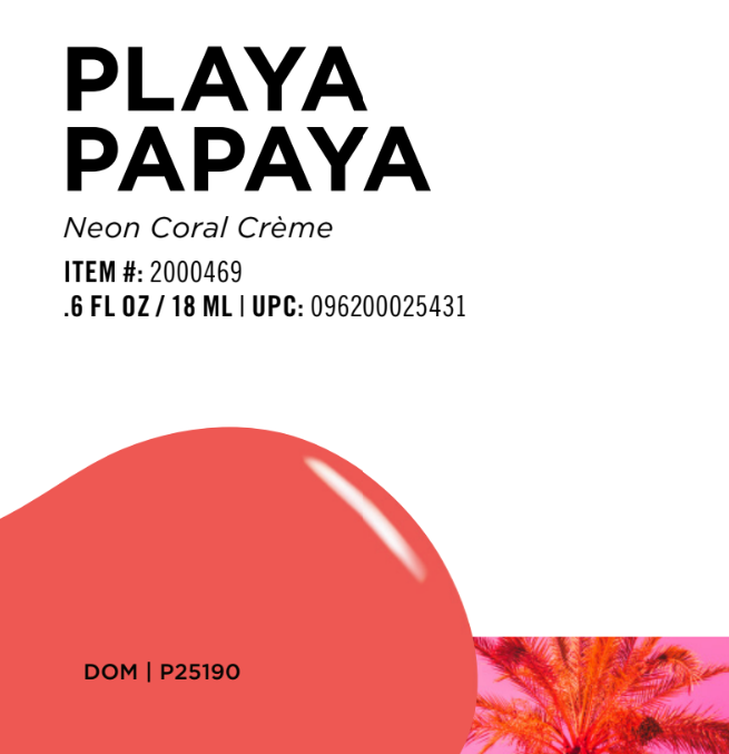 Orly Nail Lacquer Playa Papaya 0.6oz #2000469