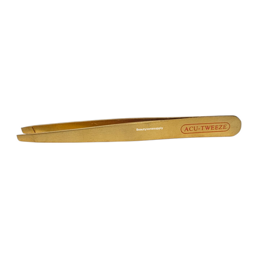 Pro-Tweeze Gold Stainless Steel Slant Tip