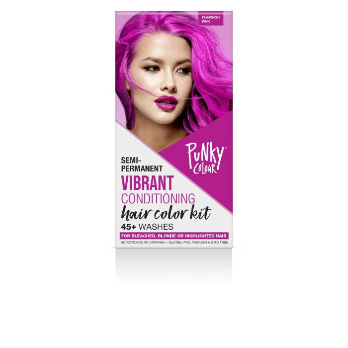 Punky Colour Semi-Permanent Hair Color Kit Flamingo Pink #91043