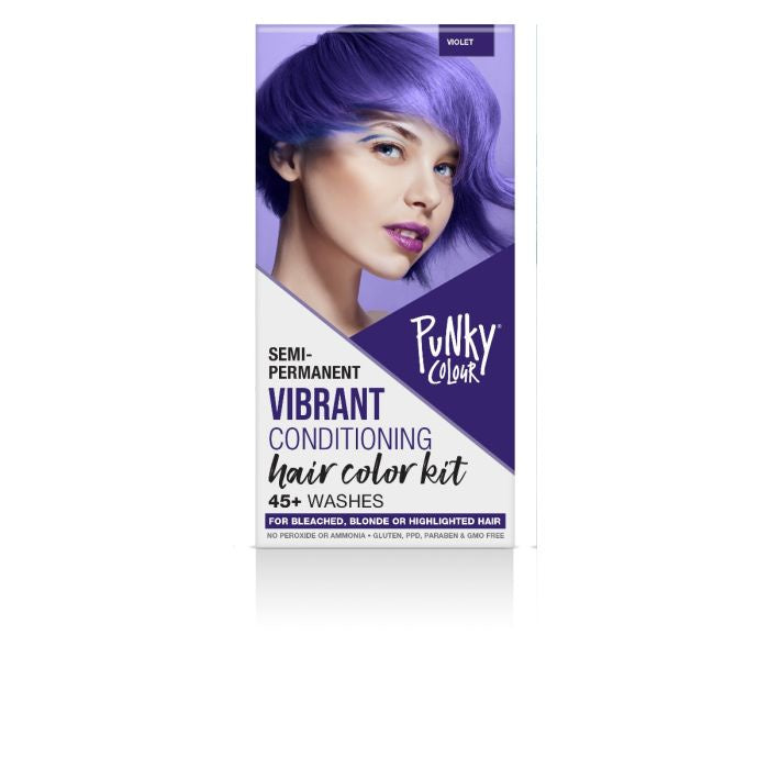 Punky Colour Semi-Permanent Hair Color Kit Violet #91044