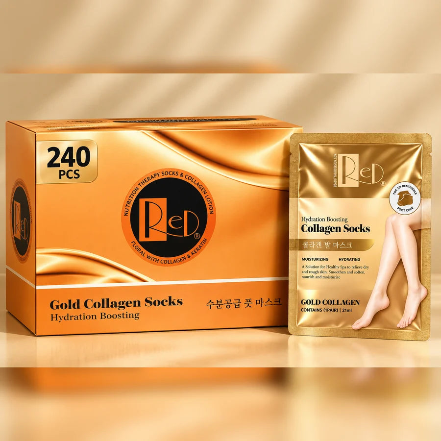 Red Gold Collagen Socks Hydration Boosting 1 pair