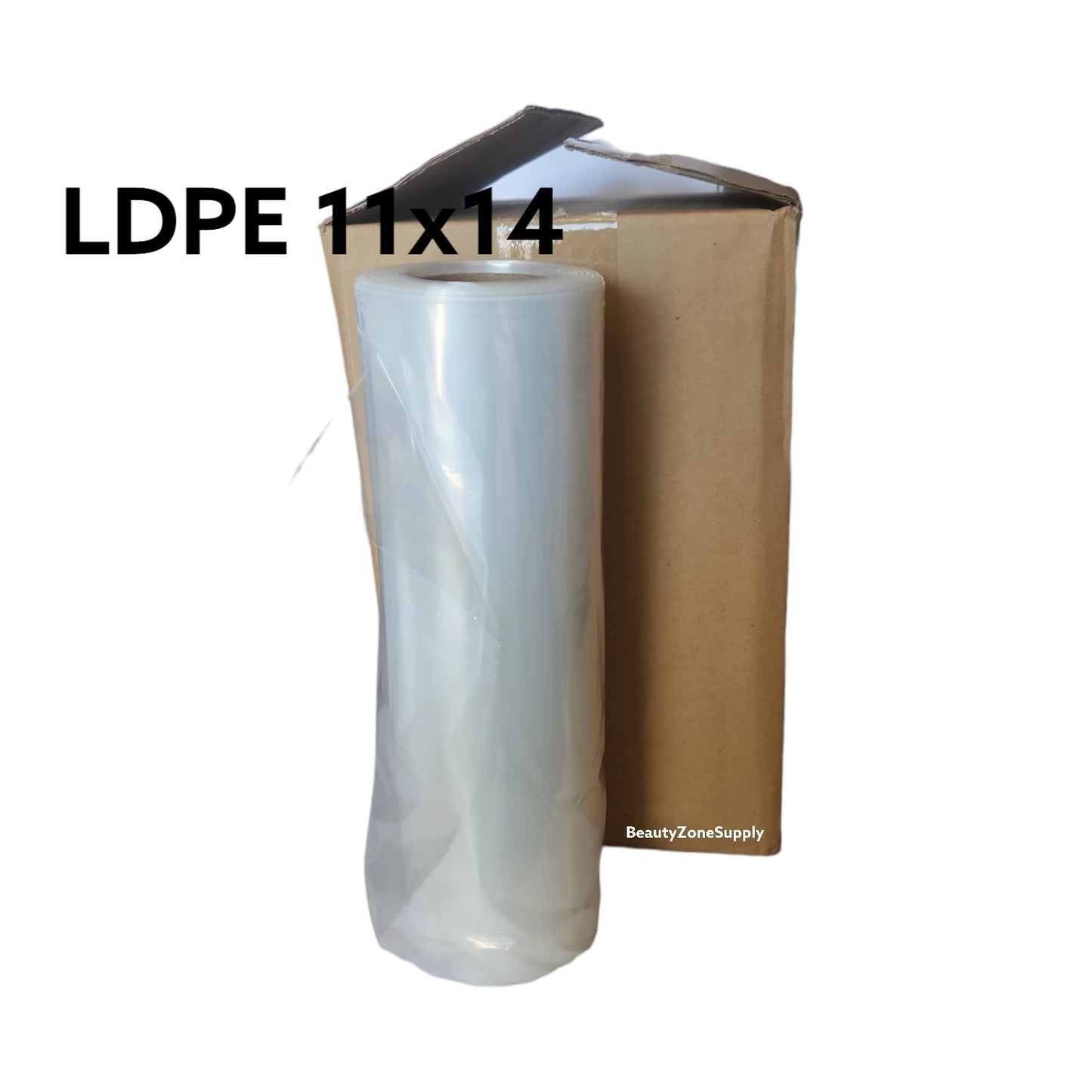 Roll Clear Plastic LDPE Bag 11X14 Case 4 Roll