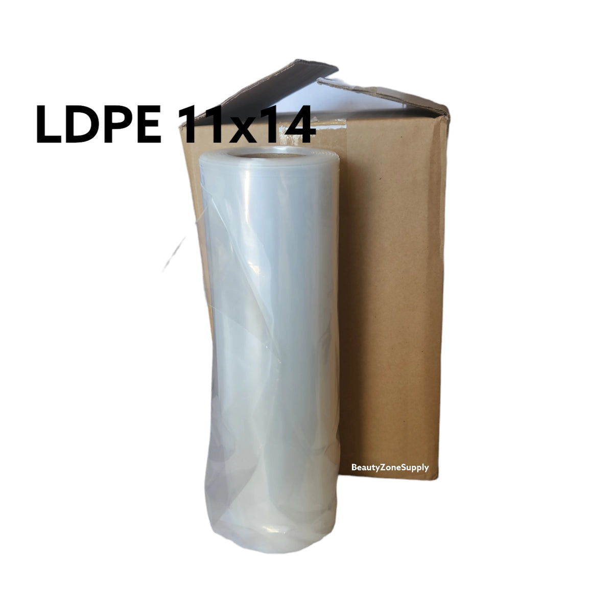 Roll Clear Plastic LDPE Bag 11X14 Case 4 Roll
