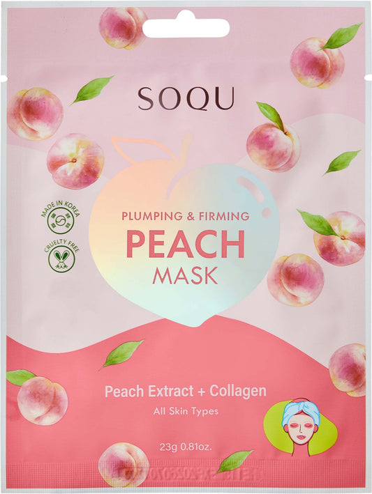 SOQU Sheet mask Pluming & Firming Peach 10 pack Sheet masks
