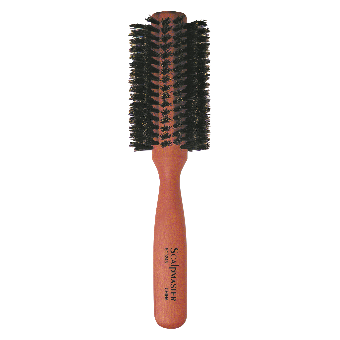 Scalpmaster Boar Bristle Wooden Handle Round Brush - 2-1/2" #SC9245