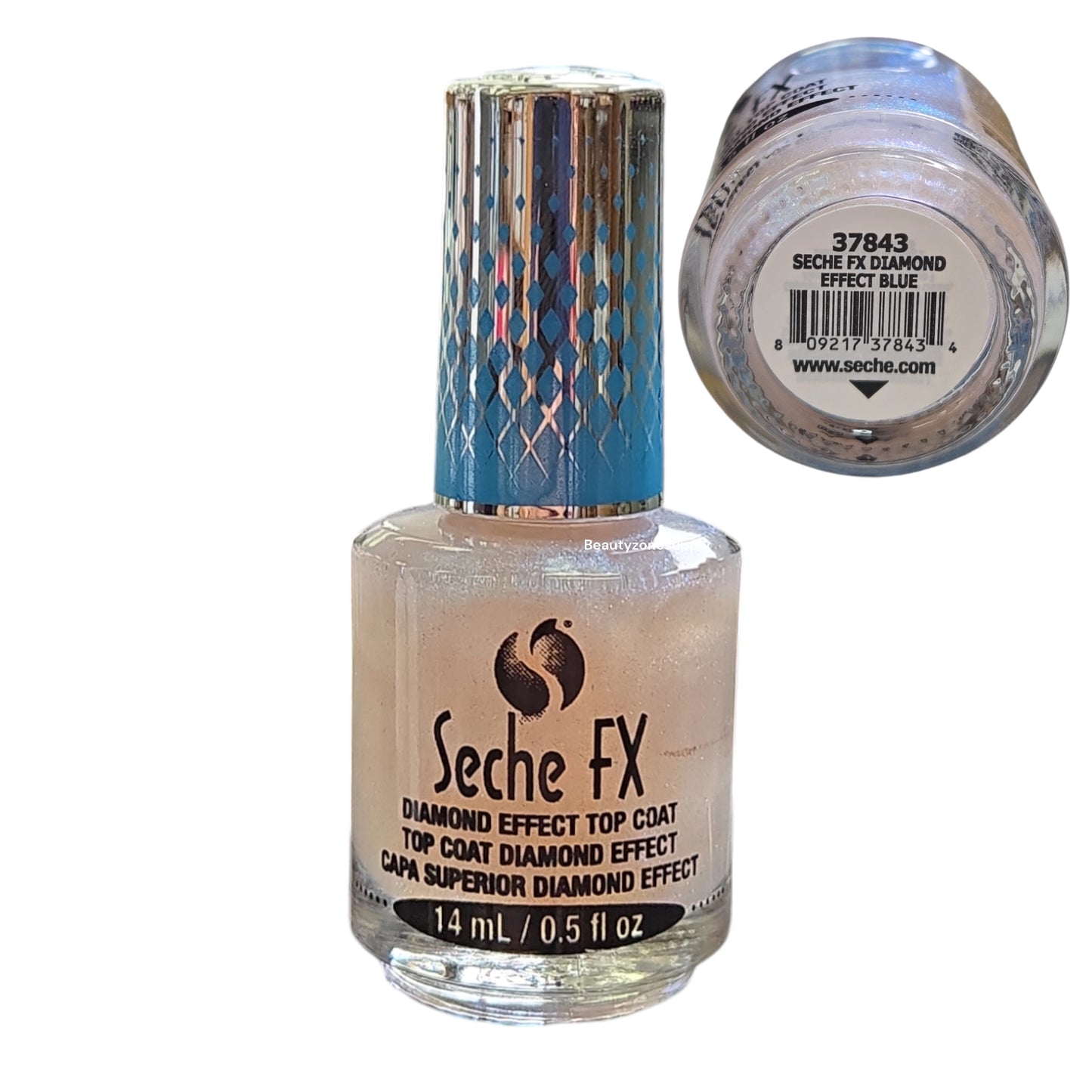 Seche FX Diamond Effect Top Coat Blue 0.5 oz #37843