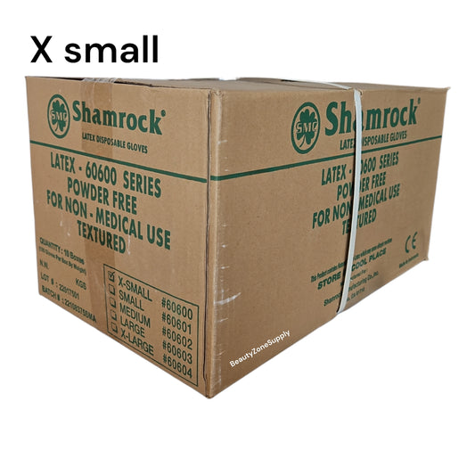 Shamrock Latex Gloves powder free (Case 10 box)